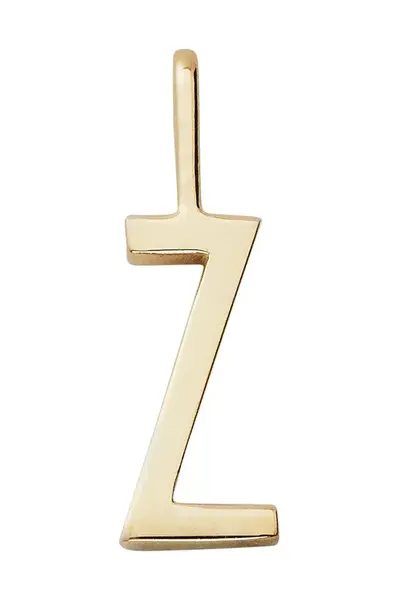 Pozlacený stříbrný přívěsek Design Letters