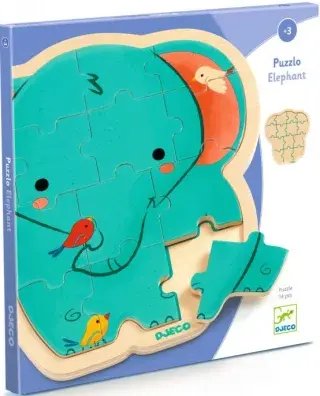 Dřevěné puzzle Puzzlo Slon