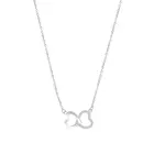 Lotus Silver Romantický stříbrný náhrdelník s čirými zirkony srdíčka LP3093-1/1