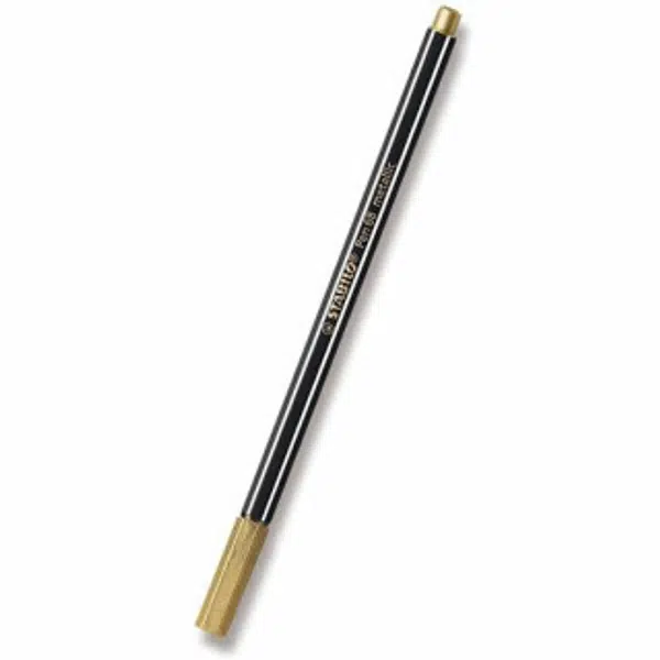 Fixa STABILO Pen 68 zlatá metallic