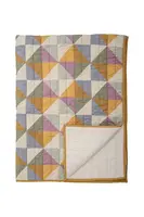 Bavlněný přehoz Bloomingville Crewe žlutá barva