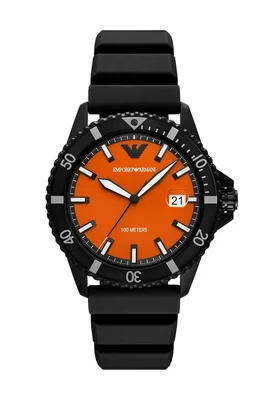 Hodinky Emporio Armani pánské, černá barva, AR11684