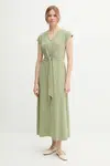 Šaty United Colors of Benetton zelená barva, maxi, 3FJHDV01T