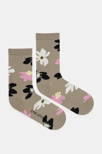 Ponožky Stine Goya dámské, béžová barva, SG-PF25-A011-2288