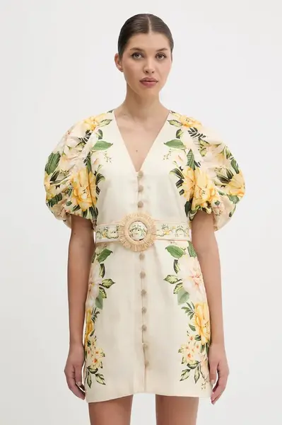 Lněné šaty Farm Rio