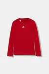 Dětské tričko s dlouhým rukávem adidas Performance červená barva, s potiskem, JW7960