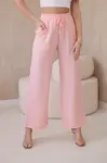 Viscose wide trousers light powder pink