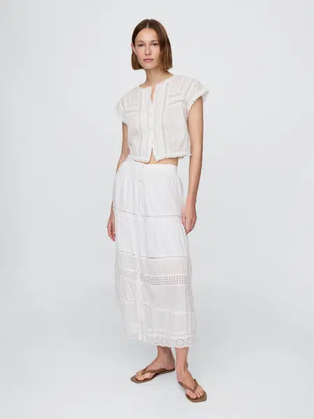 GAP Maxi skirt with lace - Women's