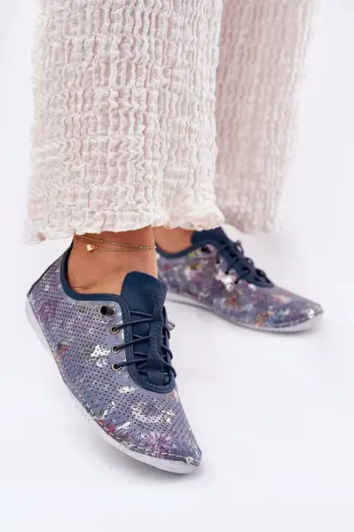 Boto Dámske Kožené Poltopánky Z Prírodnej Kože Vzorované Artiker