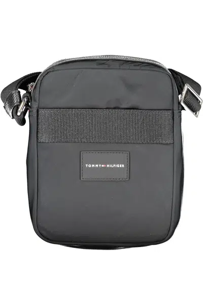 TOMMY HILFIGER MEN'S BLACK SHOULDER BAG