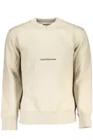 CALVIN KLEIN MEN'S BEIGE ZIPLESS SWEATSHIRT