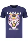 CAVALLI CLASS pánske tričko s krátkym rukávom modré