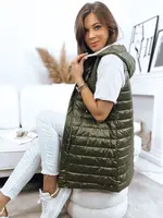 Dámska prešívaná vesta NIKLA zelená Dstreet