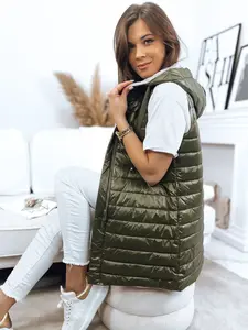 Dámska prešívaná vesta NIKLA zelená Dstreet