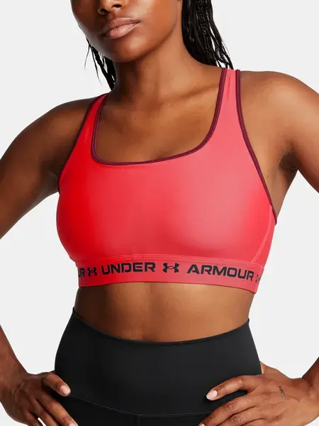 Under Armour Crossback Mid Bra-RED - Women's Bra