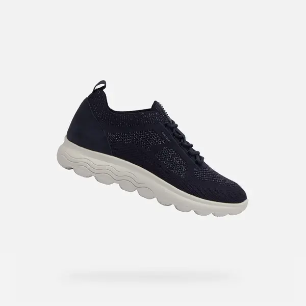 Dark blue women's sneakers Geox Spherica - Women's