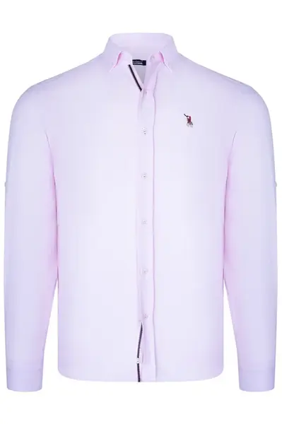 G974 DEWBERRY MEN'S SHIRT-LIGHT PINK