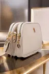 65316 Dewberry Womens Adjustable 3 Compartment Shoulder Bag-KREM