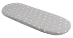 Medi Partners Fitted sheet for a stroller - cotton - White stars on gray