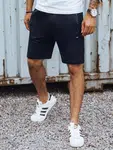 Tmavo modré pánske teplákové šortky Dstreet