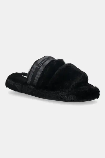 Papuče Tommy Hilfiger HILFIGER FUR SLIPPER
