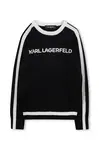 Dětský svetr s příměsí kašmíru Karl Lagerfeld