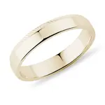 Zlatá pánska svadobná obrúčka s úpravou milgrif KLENOTA