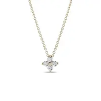 Diamantový náhrdelník zo žltého 14kt zlata KLENOTA