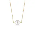 Náhrdelník ze žlutého 14k zlata se sladkovodní perlou KLENOTA