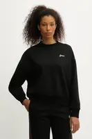 Mikina Guess FABIA čierna farba, s nášivkou, V5BQ03 KCX22