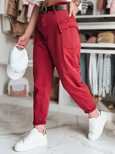 Dámské bordó baggy kalhoty GOTRENDI