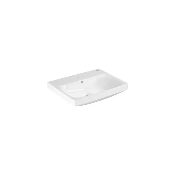 Grohe Euro Ceramic - Umývadlo 60x47 cm, s prepadom, otvor na batériu, alpská biela 102415SH00