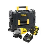 Stanley - 18V aku uhlová brúska 125 mm, 1x aku 4,0 Ah, nabíjačka SFMCG710M1T-QW