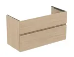 Ideal Standard Finesse - Umývadlová skrinka, 100x44x55 cm, 2 zásuvky, biely dub E3388US