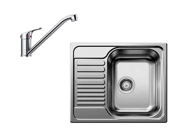 Blanco - Set drezu Tipo 45 S Mini a batérie Daras, nerezová/chróm SET 03-A 25 DARAS