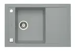 Alveus Formic - Granitový drez, 76x50 cm, s ovládaním odtoku, concrete 1124320