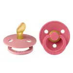 BIBS Colour anatomické cumlíky z prírodného kaučuku 2 ks - veľkosť 1 - Dusty Pink / Coral