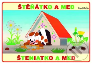 Štěňátko a med - omalovánky A5 - Zdeněk Miler