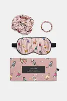 Hodvábna sada: maska ​​na oči a gumičky do vlasov Medicine 2-pak