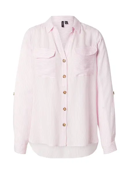 VERO MODA Blúzka 'VMBumpy'  svetloružová / biela