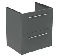 Ideal Standard i.Life A - Umývadlová skrinka, 58x44x63 cm, 2 zásuvky, sivý matný kremeň T6850NG