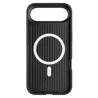 Kryt FIXED MagLeather z veganské kůže s podporou MagSafe pro Apple iPhone Air, černá