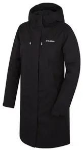 Husky  Narvik L black, M Dámsky hardshellový plnený kabát