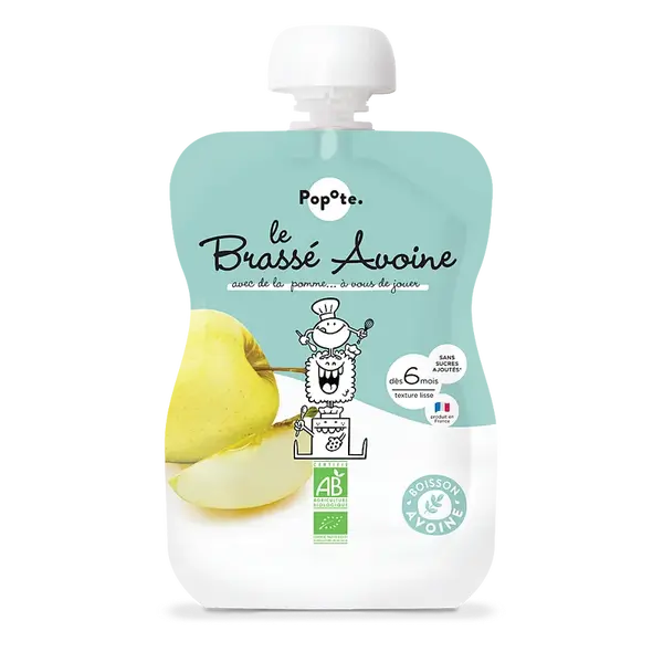 POPOTE Svačinka z ovesného mléka s jablkem 6m+ BIO 100 g