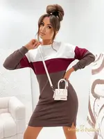 Resti Striped Cotton Mini Sweatshirt Dress