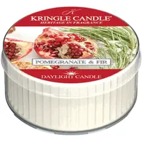 Kringle Candle Pomegranate & Fir Daylight čajová svíčka 42 g
