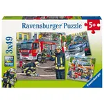 Puzzle Záchranné složky v akci 3x49 dílků