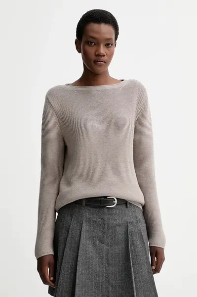 Bavlněný svetr Marc O'Polo dámský, béžová barva, 511605960113