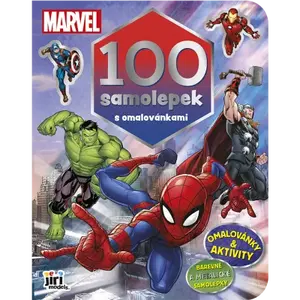 100 samolepek s omalovánkami Marvel