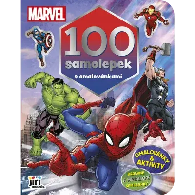 100 samolepek s omalovánkami Marvel